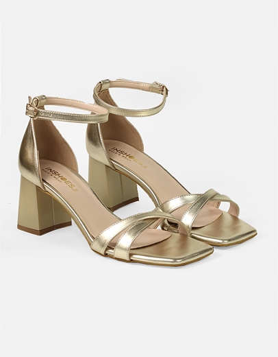 Εικόνα της Πεδίλα Ελληνικής κατασκευής με χιαστί μπαρέτες Πλατίνα