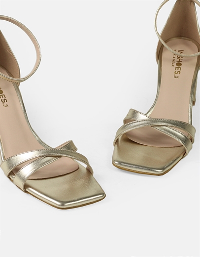 Εικόνα της Πεδίλα Ελληνικής κατασκευής με χιαστί μπαρέτες Πλατίνα