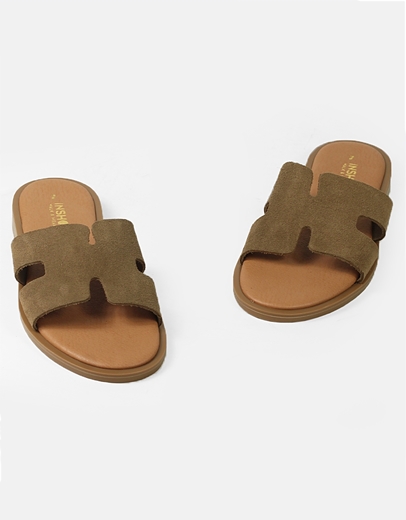 Εικόνα της Δερμάτινα σανδάλια Ελληνικής κατασκευής με ανοίγματα Πούρο