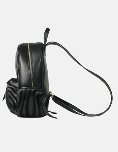 Εικόνα της Γυναικείο σακίδιο πλάτης με ριπ σχέδιο Μαύρο