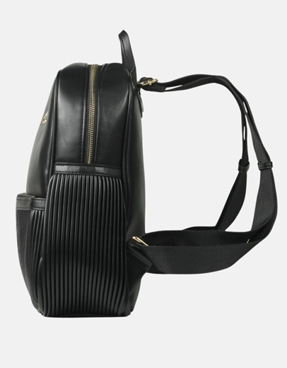 Εικόνα της Γυναικείο χειροποίητο σακίδιο πλάτης με φερμουάρ Μαύρο