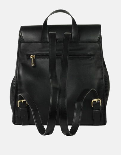 Εικόνα της Γυναικείο χειροποίητο σακίδιο πλάτης με μοτίβο ριπ Μαύρο