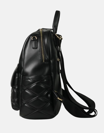 Εικόνα της Γυναικείο χειροποίητο σακίδιο πλάτης με εξωτερικές θήκες Μαύρο