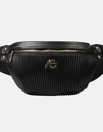 Εικόνα της Crossbody τσαντάκι με ριπ σχέδιο Μαύρο