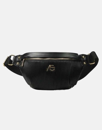 Εικόνα της Crossbody τσαντάκι με ριπ σχέδιο Μαύρο