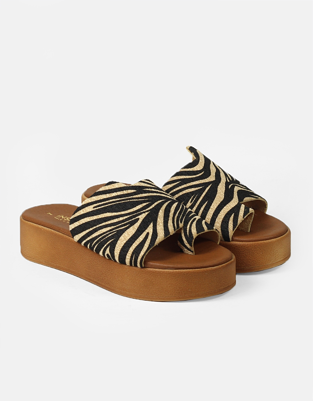 Εικόνα από Δερμάτινα σανδάλια Ελληνικής κατασκευής με φάσα και toe ring Ζέμπρα