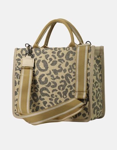 Εικόνα της Xειροποίητη τσάντα χειρός μαίανδρος Μαύρο/Μπεζ