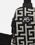 Εικόνα από Crossbody χειροποίητο τσαντάκι με μαίανδρο Μαύρο