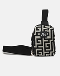 Εικόνα από Crossbody χειροποίητο τσαντάκι με μαίανδρο Μαύρο