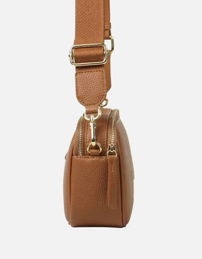 Εικόνα της Χειροποίητη τσάντα ώμου με προσαρμοζόμενο ιμάντα Ταμπά