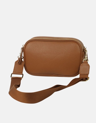 Εικόνα της Χειροποίητη τσάντα ώμου με προσαρμοζόμενο ιμάντα Ταμπά