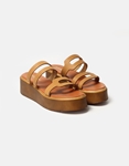 Εικόνα από Δερμάτινα flatforms μονόχρωμα Ελληνικής κατασκευής Ταμπά