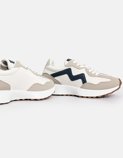 Εικόνα της Γυναικεία sneakers με συνδυασμούς χρωμάτων Γκρι