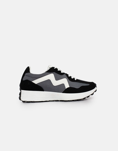 Εικόνα της Γυναικεία sneakers με συνδυασμούς χρωμάτων Μαύρο