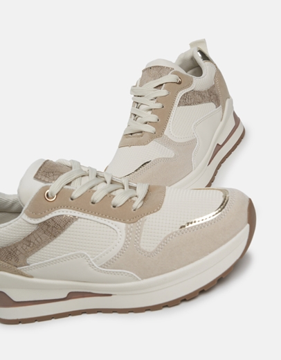 Εικόνα της Sneakers με διπλή σόλα Μπεζ