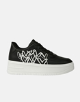Εικόνα από Γυναικεία sneakers με σχέδια από καρδιά στο πλάι Μαύρο