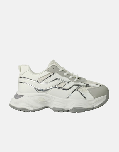 Εικόνα της Γυναικεία sneakers με chunky σόλα Λευκό