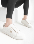 Εικόνα από Basic sneakers με διακοσμητικό από strass Λεοπάρ