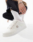 Εικόνα από Basic sneakers με διακοσμητικό από strass Λευκό