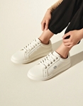 Εικόνα από Basic sneakers με διακοσμητικό από strass Λευκό