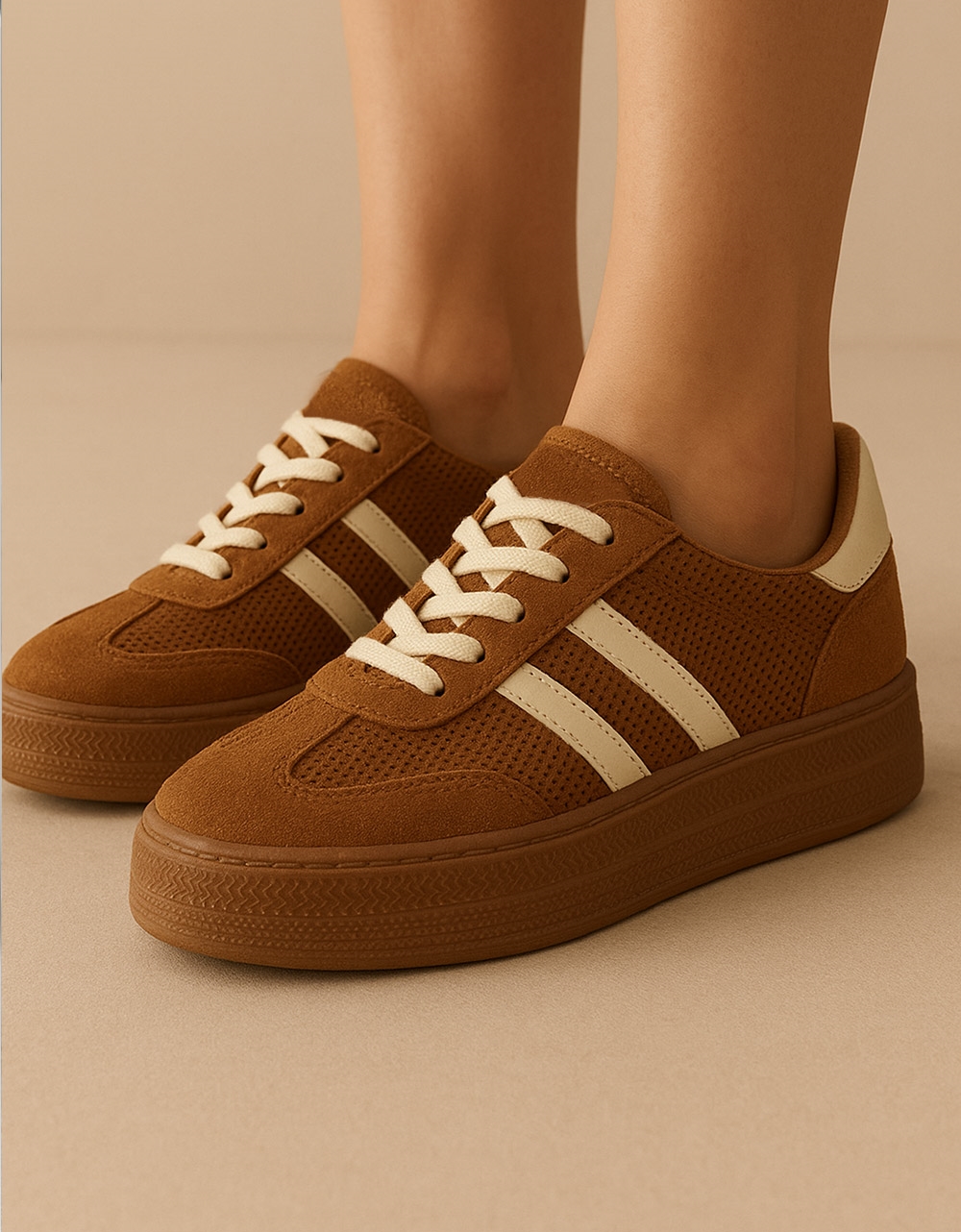 Εικόνα από Γυναικεία sneakers με διπλή σόλα Ταμπά