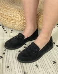 Εικόνα από Γυναικεία basic loafers σε απλή γραμμή Μαύρο