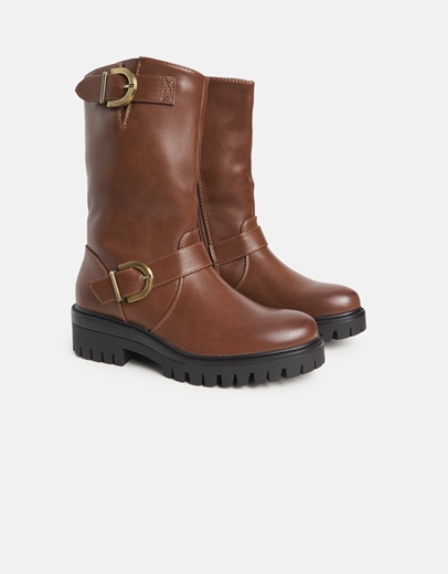 Εικόνα της Μποτάκια bikers με διακοσμητικά λουράκια Ταμπά