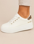 Εικόνα από Δίσολα sneakers με μεταλλικές λεπτομέρειες Λεοπάρ