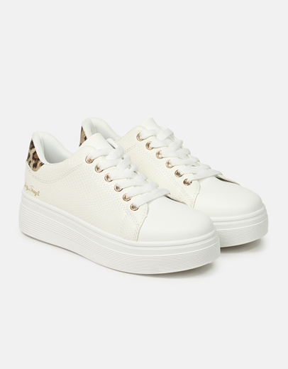 Εικόνα της Δίσολα sneakers με μεταλλικές λεπτομέρειες Λεοπάρ