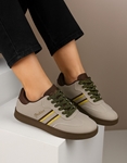 Εικόνα από Sneakers γυναικεια με γραμμικό σχέδιο και διχρωμία Γκρι