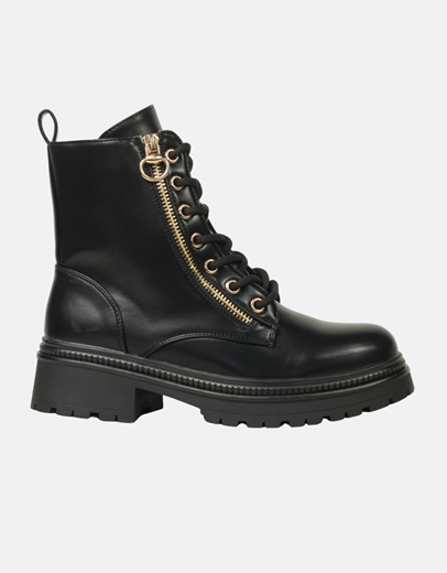 Εικόνα της Γυναικεία αρβυλάκια με διπλό φερμουάρ Μαύρο