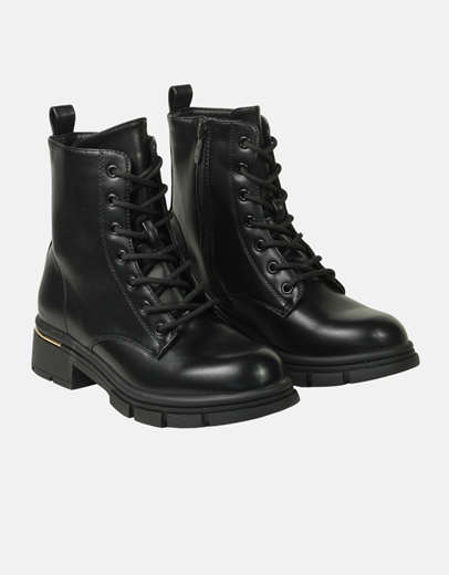 Εικόνα της Γυναικεία αρβυλάκια με μεταλλική λεπτομέρια Μαύρο