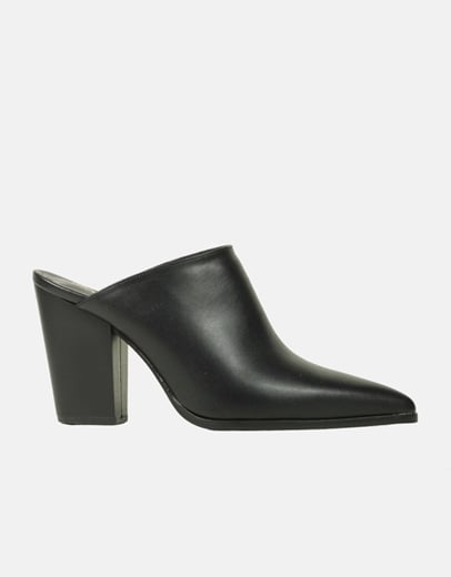 Εικόνα της Cowboy mules Ελληνικής κατασκευής σε μυτερή γραμμή Μαύρο