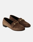 Εικόνα από Δερμάτινα loafers Ελληνικής κατασκευής με ανατομικό πάτο Καφέ