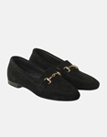 Εικόνα από Δερμάτινα loafers Ελληνικής κατασκευής με ανατομικό πάτο Μαύρο