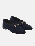 Εικόνα από Δερμάτινα loafers Ελληνικής κατασκευής με ανατομικό πάτο Μπλε