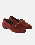 Εικόνα από Δερμάτινα loafers Ελληνικής κατασκευής με ανατομικό πάτο Μπορντώ
