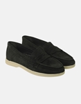 Εικόνα από Δερμάτινα loafers Ελληνικής κατασκευής με ανατομικό πάτο Μαύρο