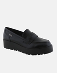Εικόνα από Γυναικεία μονόχρωμα loafers με διπλή σολά Μαύρο