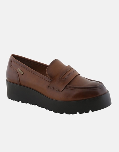 Εικόνα της Γυναικεία μονόχρωμα loafers με διπλή σολά Ταμπά