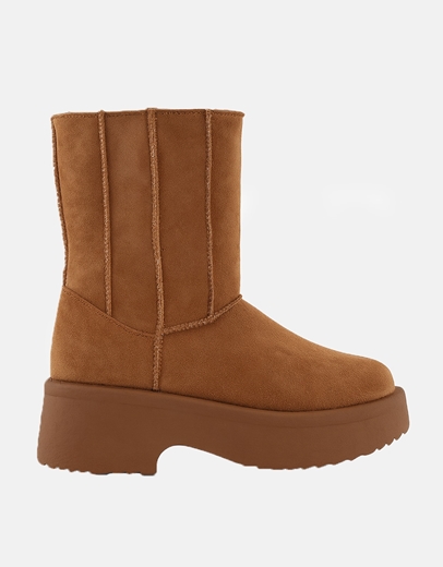 Εικόνα της Δίσολα suede μποτάκια με χαμηλό τακούνι Ταμπά