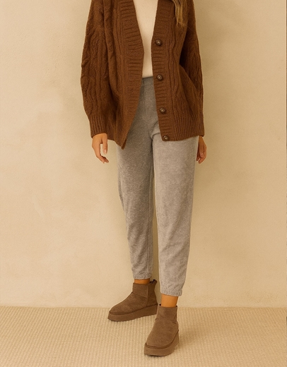 Εικόνα της Δίσολα suede μονόχρωμα μποτάκια αστραγάλου Μπεζ