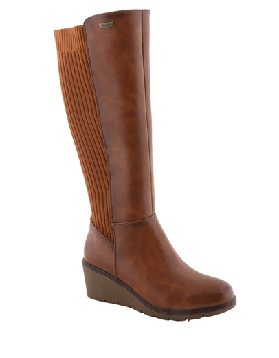 Εικόνα της Γυναικείες μπότες με λάστιχο και χαμηλό τακούνι Ταμπά