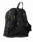 Εικόνα από Χειροποίητο σακίδιο πλάτης με μαίανδρο και φερμουάρ Μαύρο