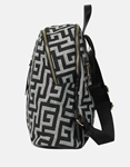 Εικόνα από Χειροποίητο σακίδιο πλάτης με μαίανδρο και φερμουάρ Μαύρο/Λευκό