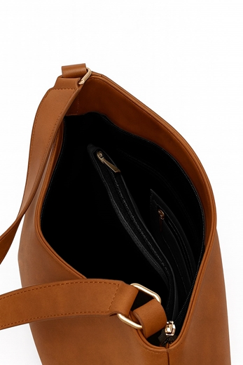 Εικόνα της Χειροποίητη τσάντα ώμου με μοτίβο μαιάνδρου Ταμπά