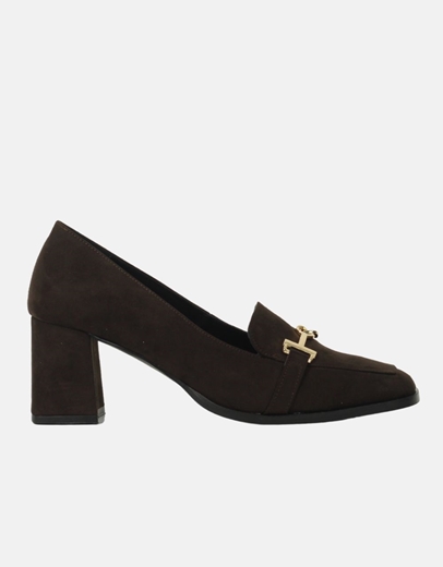 Εικόνα της Γόβες Ελληνικής κατασκευής με ιδιαίτερη διακοσμητική αγκράφα Καφέ