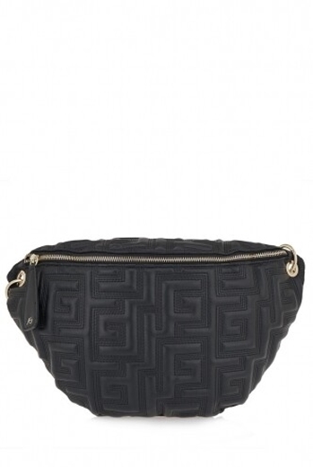 Εικόνα της Crossbody χειροποίητο τσαντάκι με μοτίβο μαιάνδρου Μαύρο