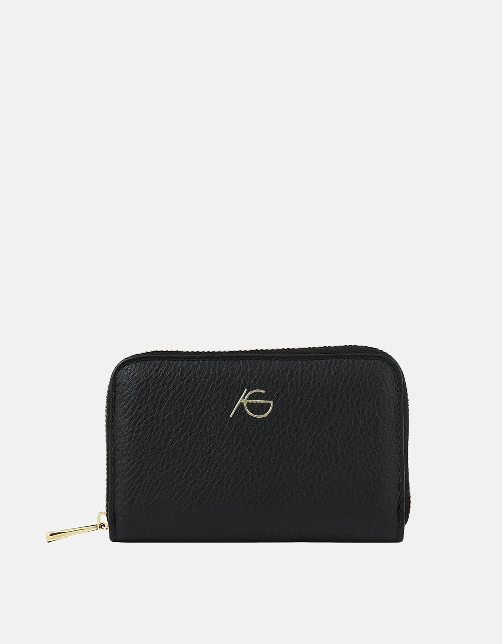 Εικόνα από Χειροποίητο πορτοφόλι με μαίανδρο και φερμουάρ M Μαύρο