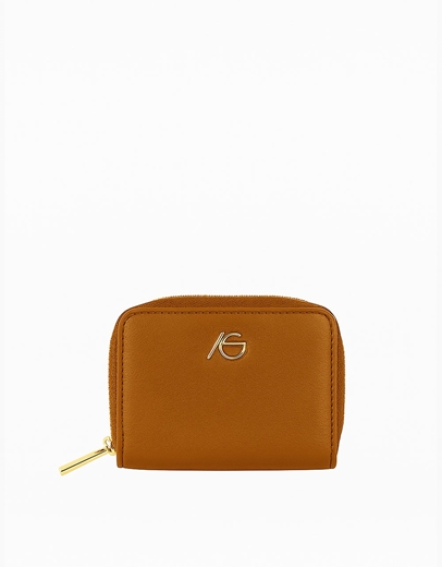 Εικόνα της Χειροποίητο πορτοφόλι με μαίανδρο και φερμουάρ S Ταμπά